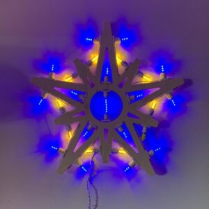 Rosone stella natalizia diametro 60 con 32 punti luce